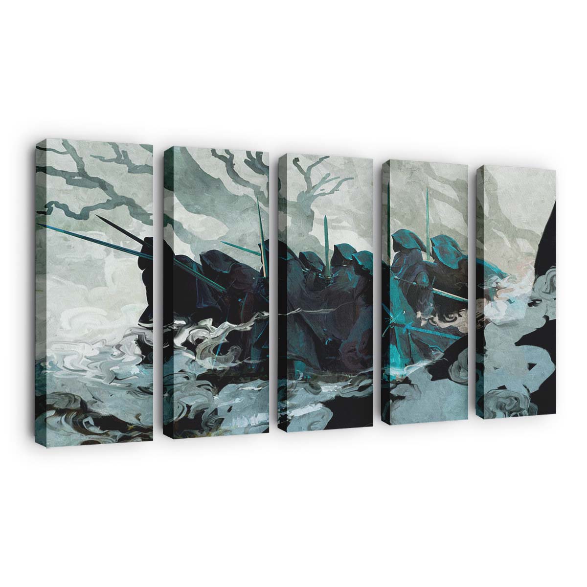 Leinwandbild Die Neun - Der Herr Der Ringe the nine the lord of the rings by anatofinnstark ddjpvu1 fullview