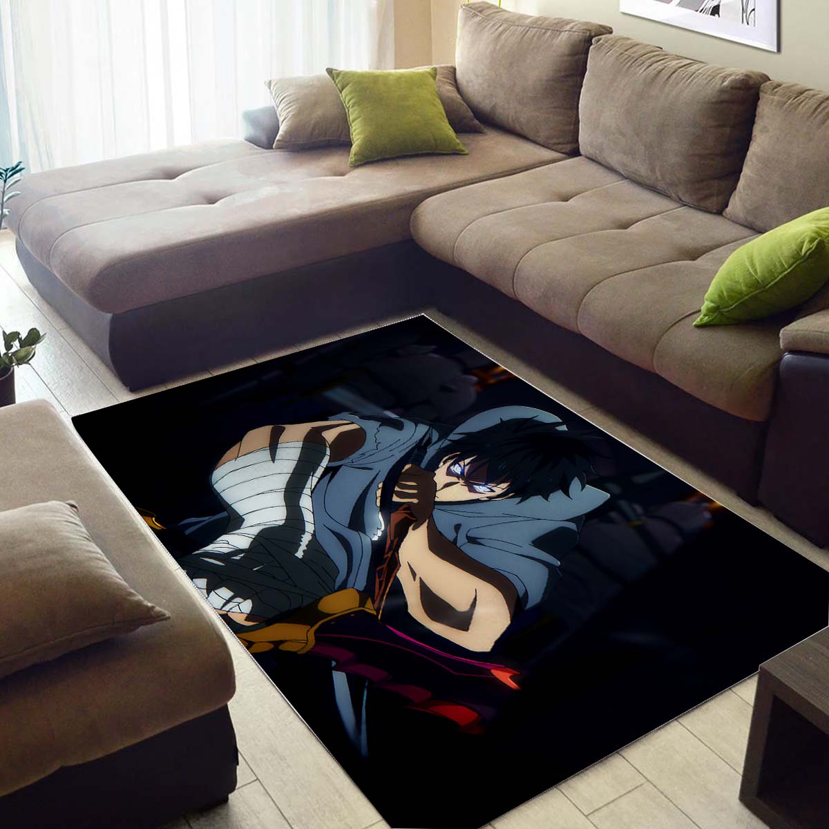 Sung Jinwoo 1 Teppich Kinderzimmer, Anime Teppich, Dekorativer Teppich Waschbar sung jinwoo 1