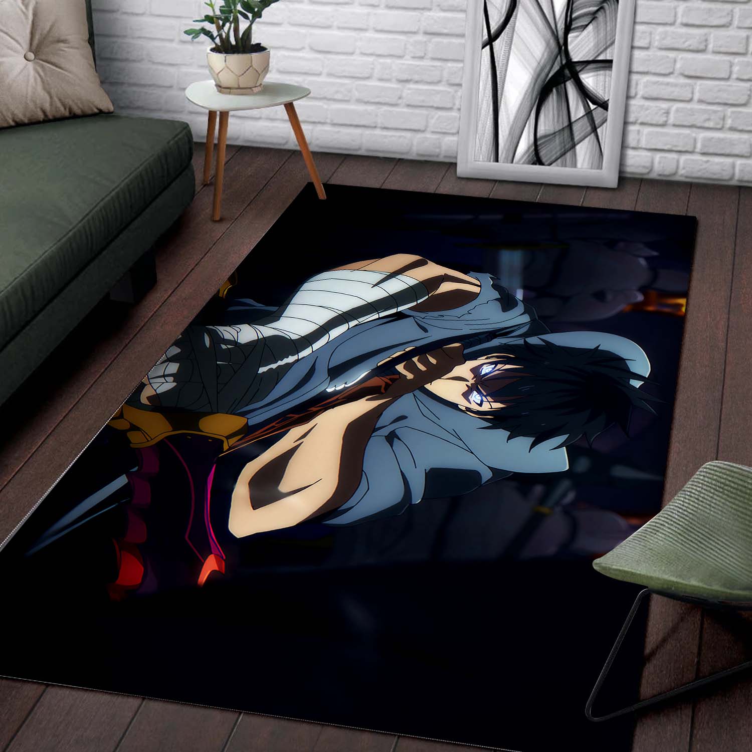 Sung Jinwoo 1 Teppich Kinderzimmer, Anime Teppich, Dekorativer Teppich Waschbar sung jinwoo 1