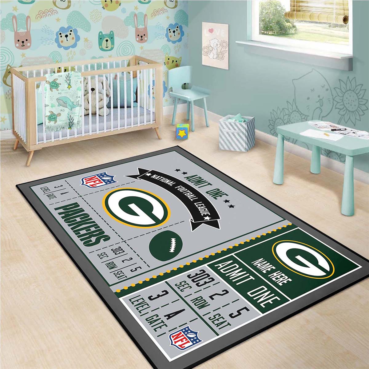 Green Bay Packers Sport Teppich, Sportteppich, Jungenzimmer Teppich green bay packers sport