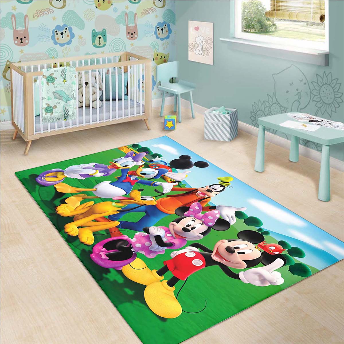 Mickey Mouse Mm25751 Teppich, Dekortativer Teppich mickey mouse mm25751