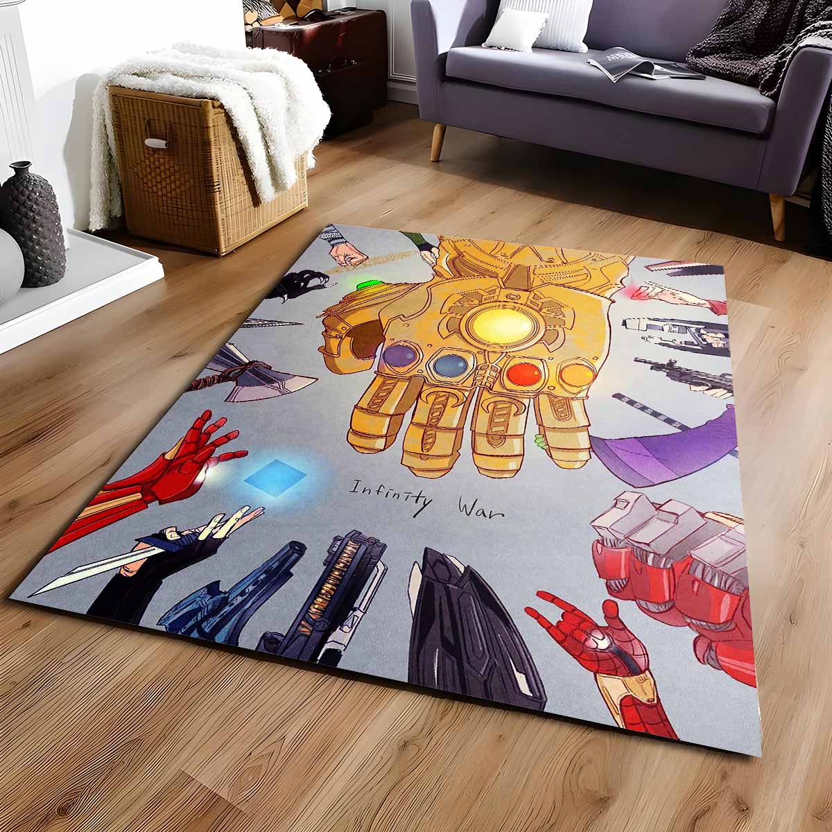 Thanos Handschuhe Avengers Marvel Infinity War Teppich, Strapazierfähiges Material für den täglichen Gaming-Einsatz thanos handschuhe avengers marvel infinity war teppich