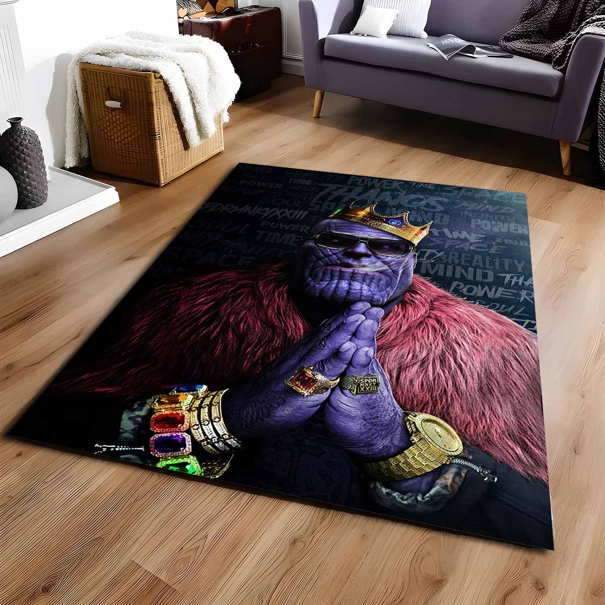 Thanos Marvel Teppich, Offizieller Avenger-Style für moderne Jugendzimmer thanos marvel teppich