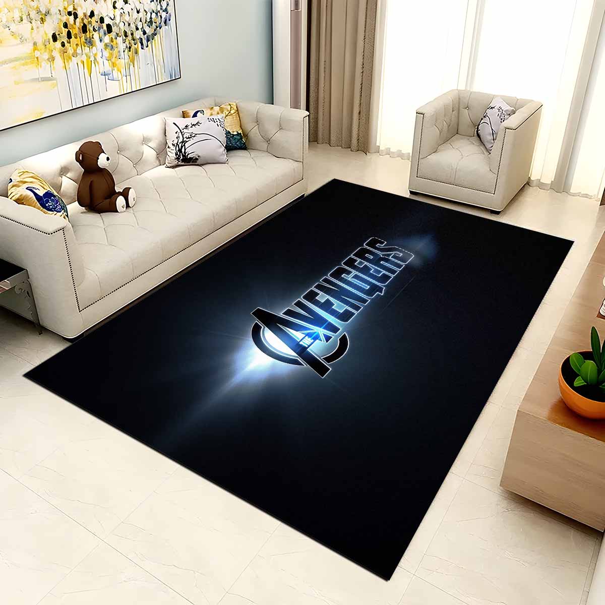 Avengers Marvel 03 Teppich, Pflegeleichter Webteppich für Wohnzimmer und Gaming-Zone 5 avengers marvel 03 teppich