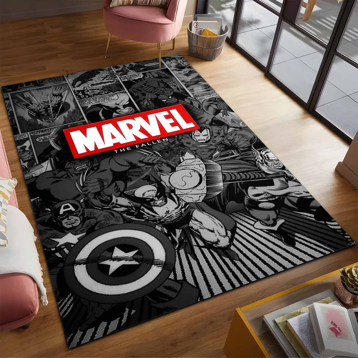 Avengers Marvel 07 Teppich, Rutschfeste Unterseite für maximale Sicherheit im Gamer-Raum 5 avengers marvel 07 teppich