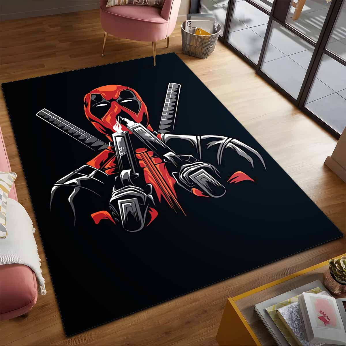 Deadpool 5 Teppich, Robuster Kinderzimmer-Teppich im exklusiven Superhelden-Design 5 deadpool 5 teppich