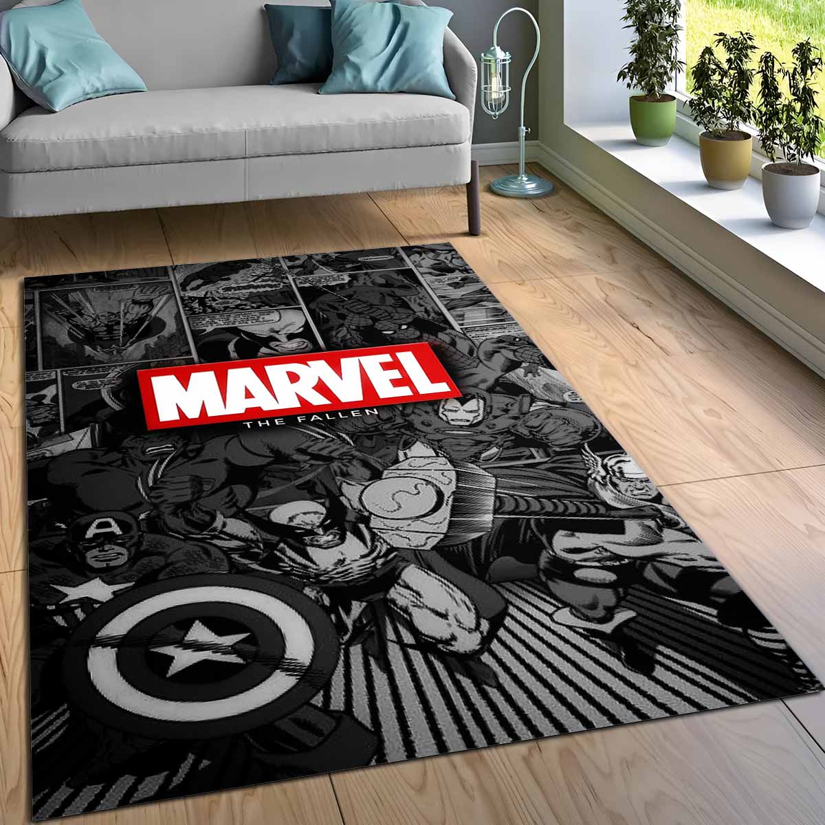 Avengers Marvel 07 Teppich, Rutschfeste Unterseite für maximale Sicherheit im Gamer-Raum avengers marvel 07 teppich