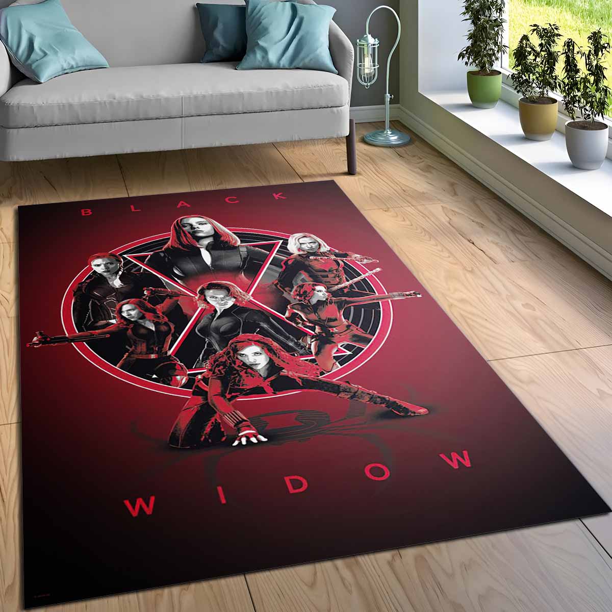 Black Widow Marvel Teppich, Weiche Oberfläche für maximalen Komfort beim Barfußlaufen black widow marvel teppich