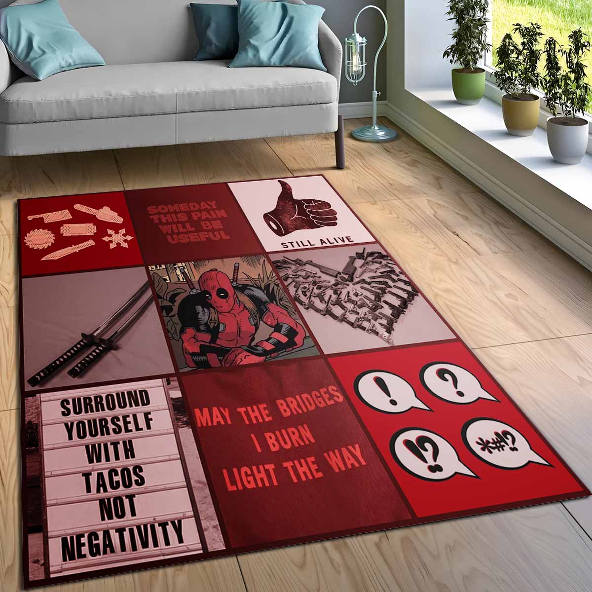 Deadpool 20 Teppich, Premium Merchandise für das perfekte Nerd-Zimmer deadpool 20 teppich