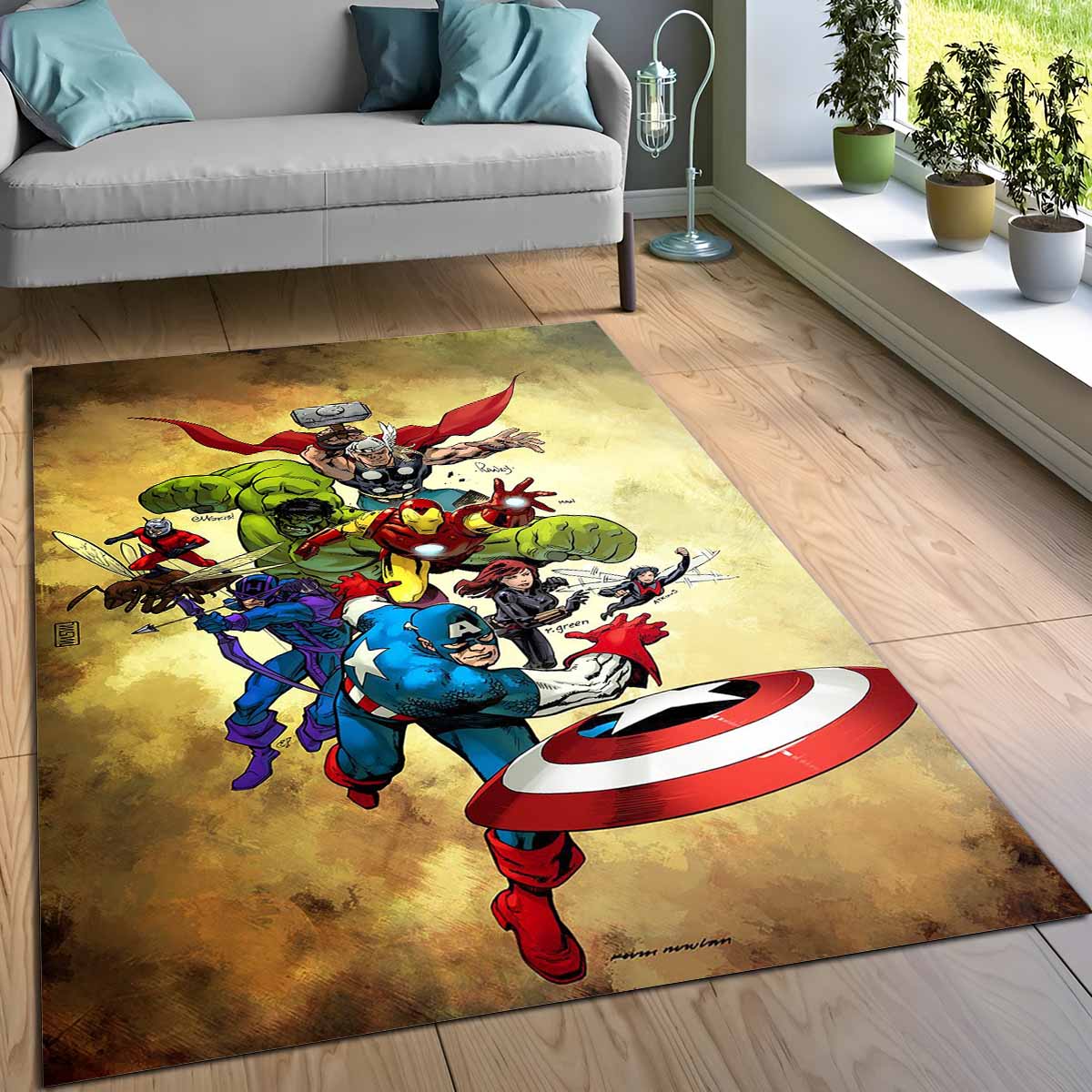 Marvel Avengers 1003 Teppich, Epischer Blickfang für das Heimkino und Büro marvel avengers 1003 teppich