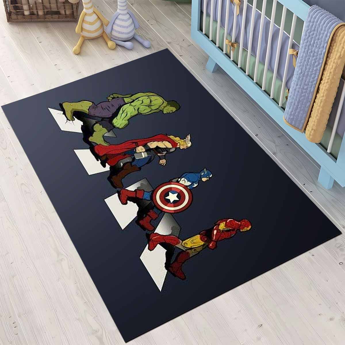 Marvel Avengers 1017 Teppich, Pflegeleichter Webteppich für Wohnzimmer und Gaming-Zone marvel avengers 1017 teppich