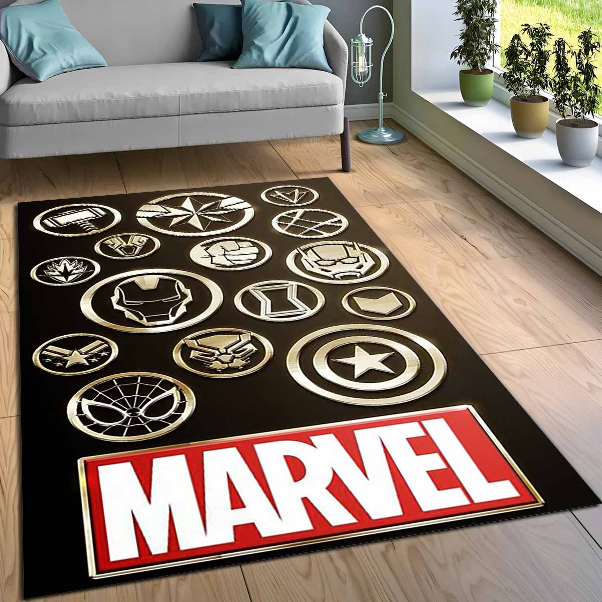 Marvel Avengers 1025 Teppich, Kratzfest und resistent gegen Bürostuhlrollen marvel avengers 1025 teppich