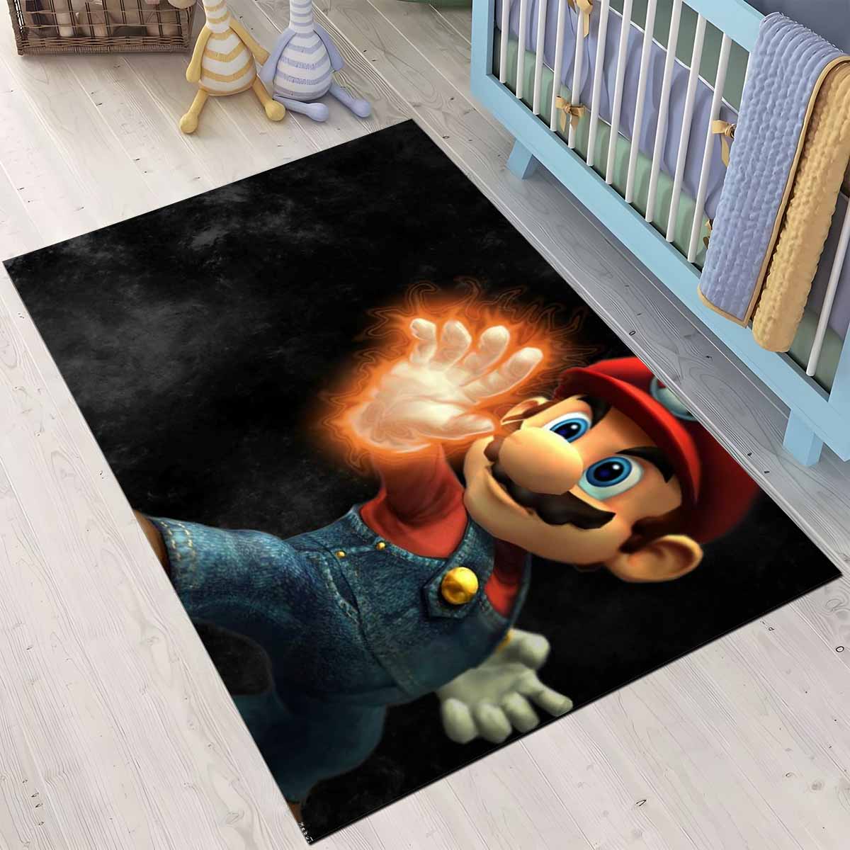 Mario 3 Teppich, Kultiges Gaming Deko Accessoire für Konsolen Liebhaber mario 3 teppich
