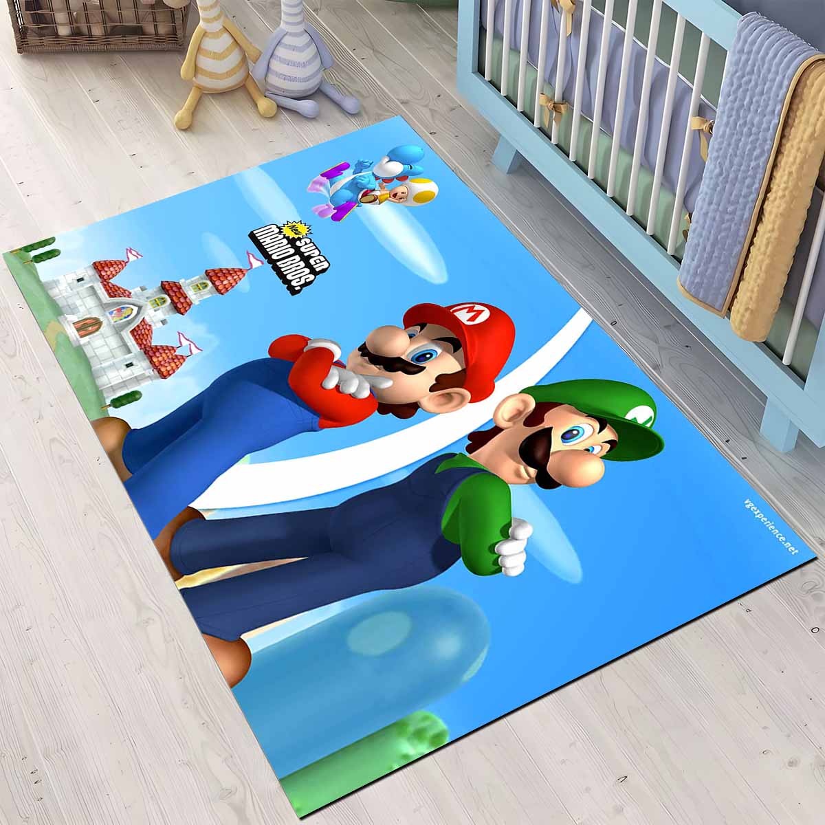 Mario Und Luigi Super Mario 3 Teppich, Weiche Haptik für barrierefreies Spielen im Kinderzimmer mario und luigi super mario 3 teppich