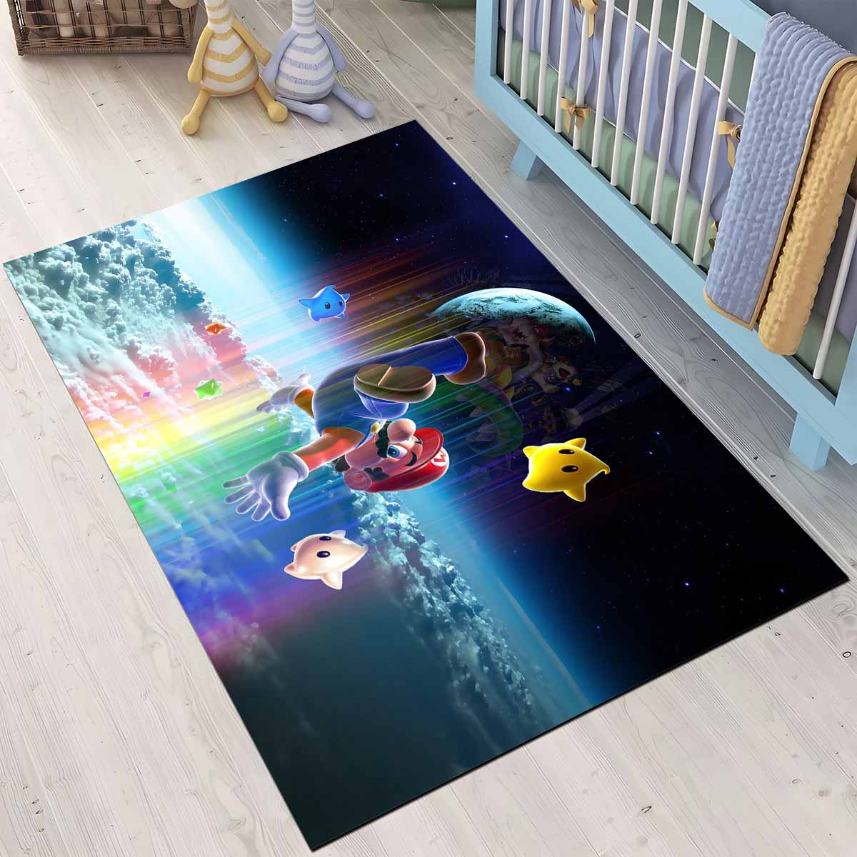 Super Mario 12 Teppich, Farbintensiver 3D Fotodruck für echte Nintendo Fans super mario 12 teppich