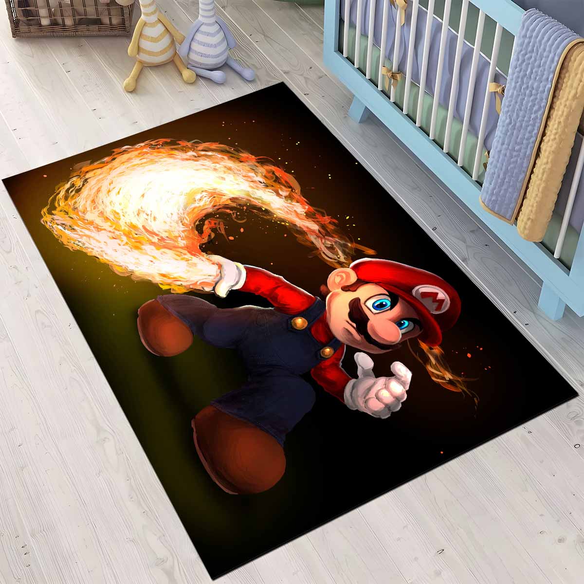 Super Mario 14 Teppich, Farbintensiver 3D Fotodruck für echte Nintendo Fans super mario 14 teppich