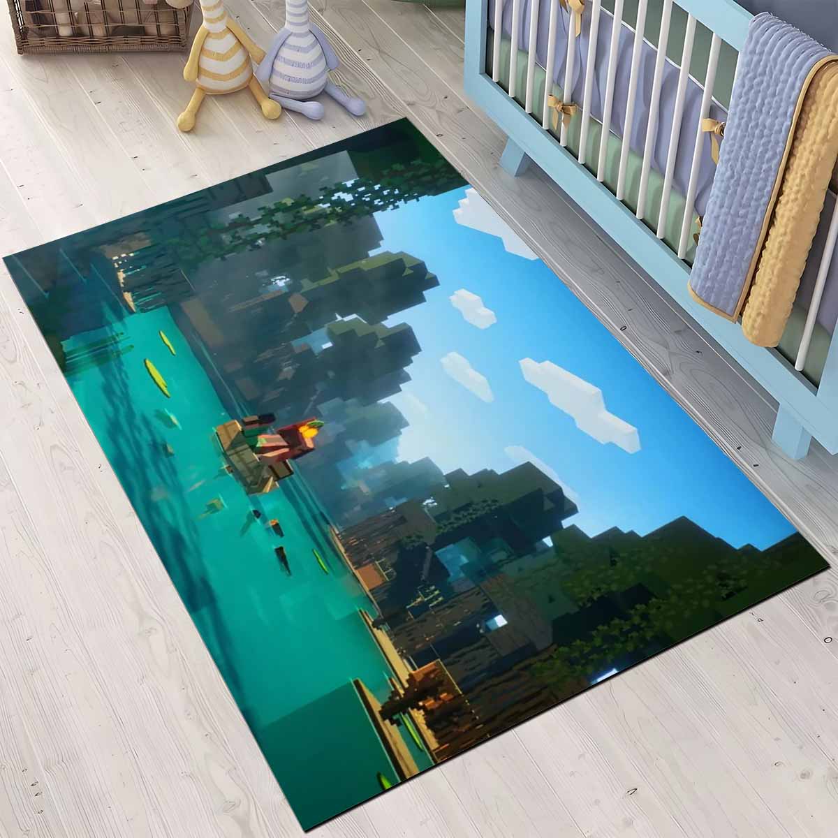 Minecraft-Charaktere-24-Teppich, Gaming Fußmatte mit coolem Pixel Design minecraft charaktere 24 teppich