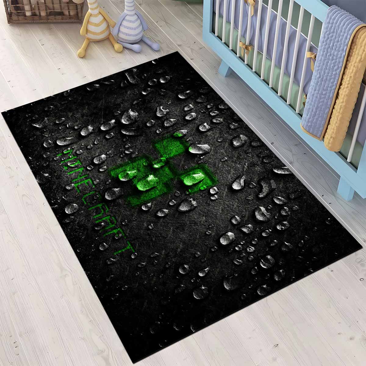 Minecraft Creeper Gesicht 3 Teppich, Minecraft Teppich eckig und rutschhemmend minecraft creeper gesicht 3 teppich
