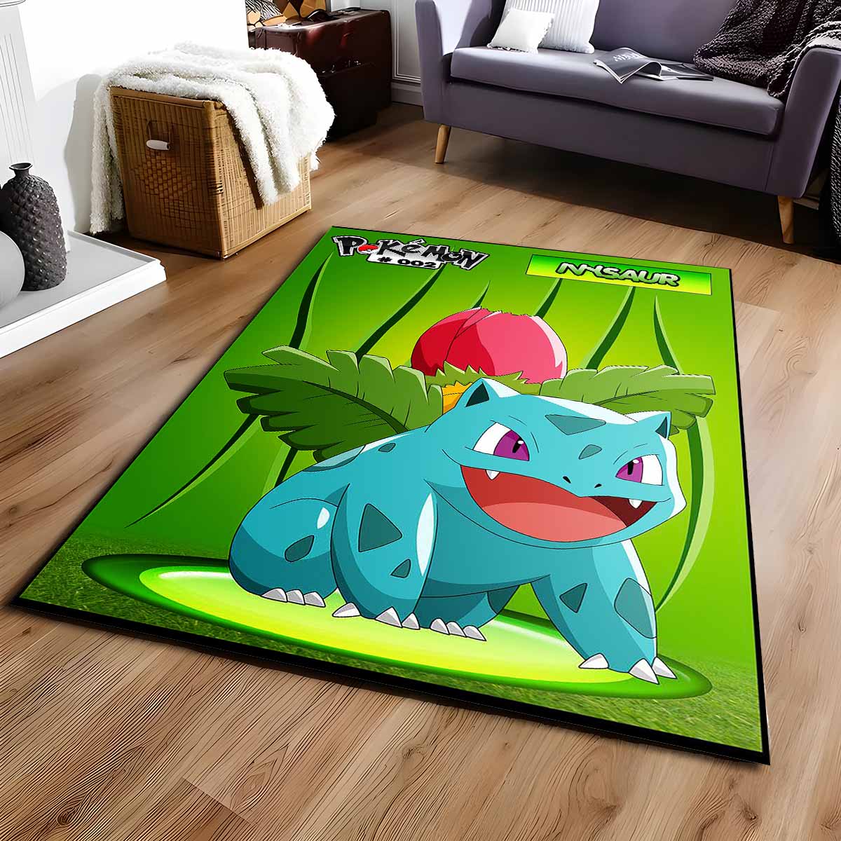 Bisaknosp Bisasam Pokmon Ivysaur Bulbasaur Pokemon 5 Teppich, Dicker Kuschelteppich für die gemütliche Fanecke bisaknosp bisasam pokmon ivysaur bulbasaur pokemon 5 teppich
