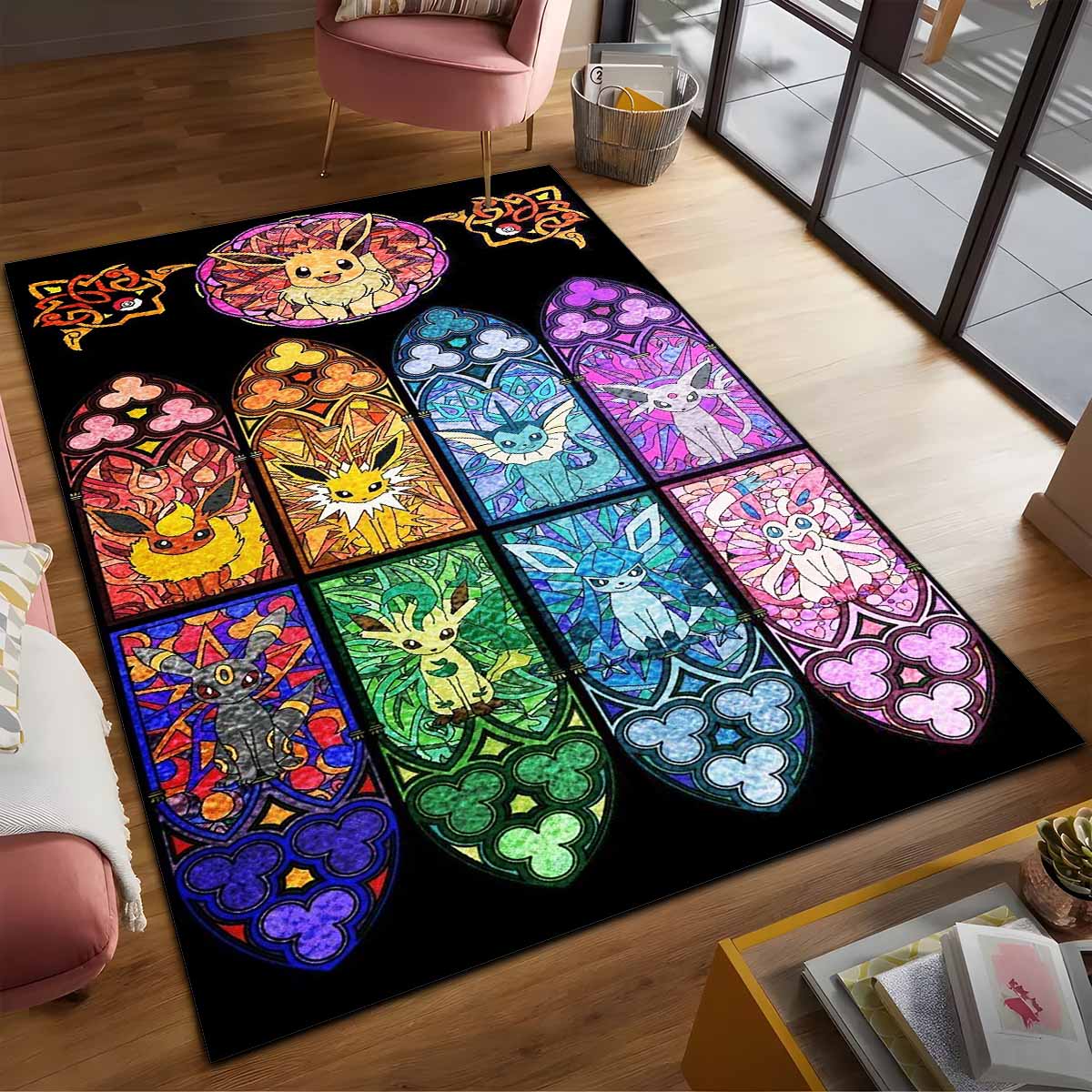 Alle Evoli-entwicklungen Pokmon All Eevee Evolutions Pokemon 1006 Teppich, Stilvoller Raumakzent für Cosplay und Gaming Setups alle evoli entwicklungen pokmon all eevee evolutions pokemon 1006 teppich