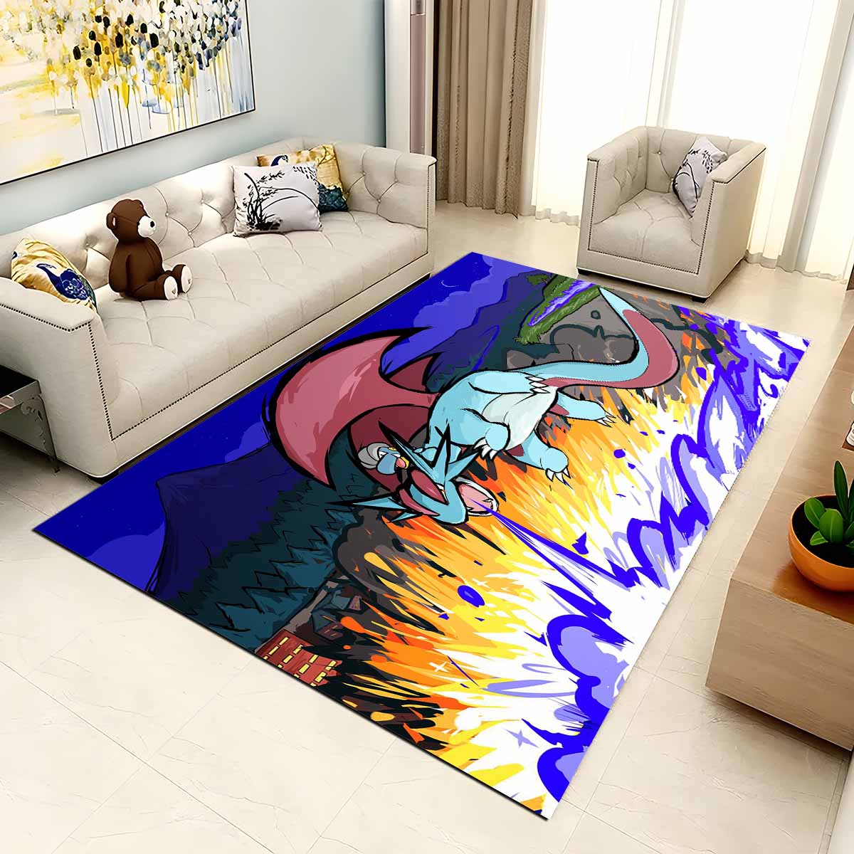 Brutalanda Pokmon Salamence Pokemon 3 Teppich, Sammlerstück Merchandise Teppich mit hoher Knotendichte brutalanda pokmon salamence pokemon 3 teppich