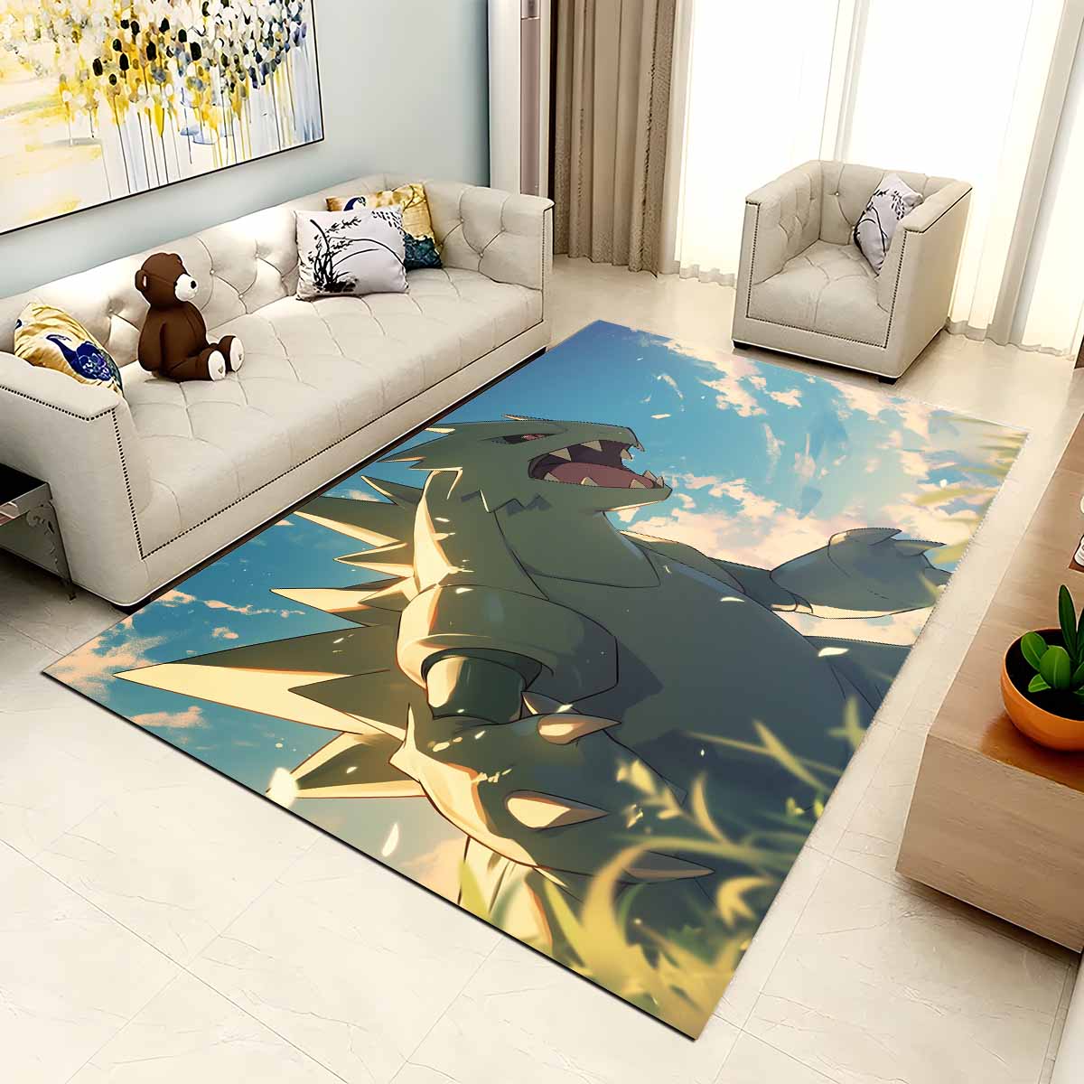 Despotar Pokmon Tyranitar Pokemon 2 Teppich, Perfektes Geschenk für Gamer und Anime Liebhaber despotar pokmon tyranitar pokemon 2 teppich