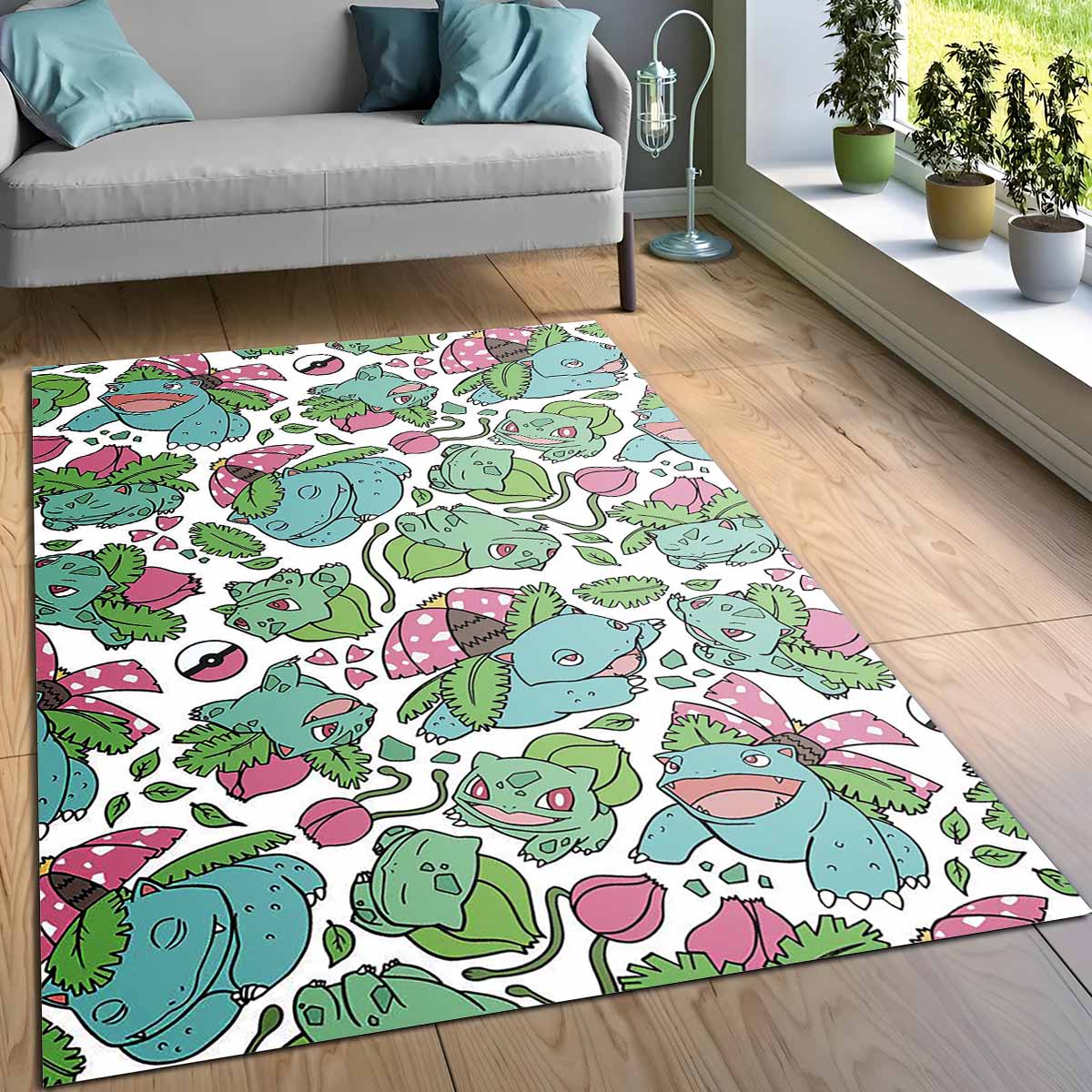 bisaflor bisaknosp bisasam pokmon venusaur ivysaur bulbasaur pokemon teppich