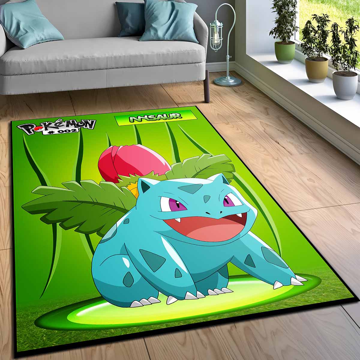 Bisaknosp Bisasam Pokmon Ivysaur Bulbasaur Pokemon 5 Teppich, Dicker Kuschelteppich für die gemütliche Fanecke bisaknosp bisasam pokmon ivysaur bulbasaur pokemon 5 teppich