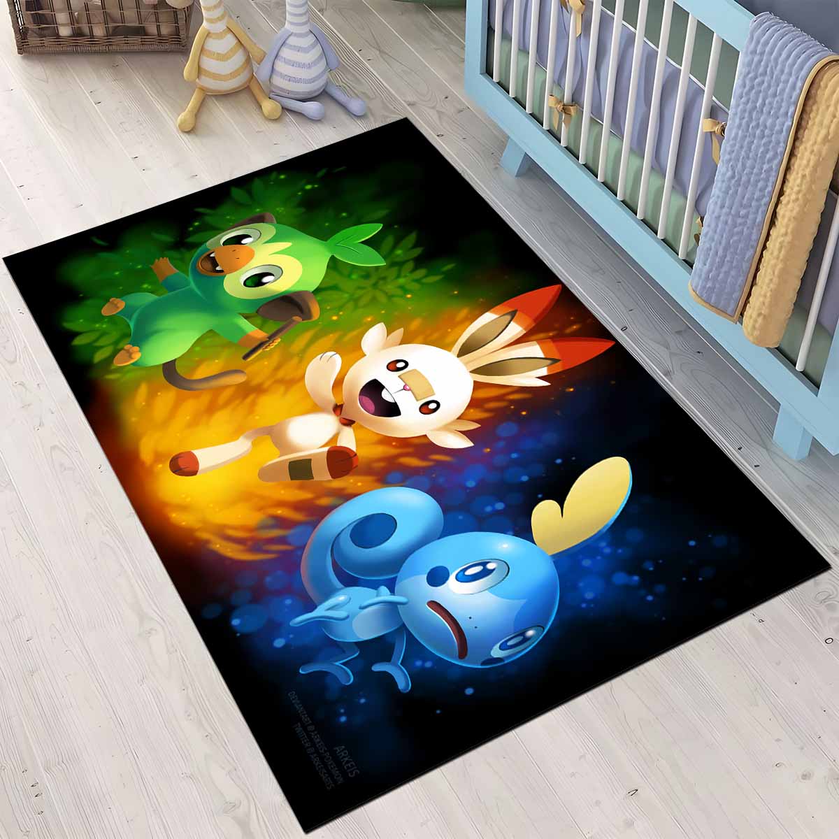 chimpep hopplo memmeon pokmon scorbunny grookey sobble pokemon 3 teppich
