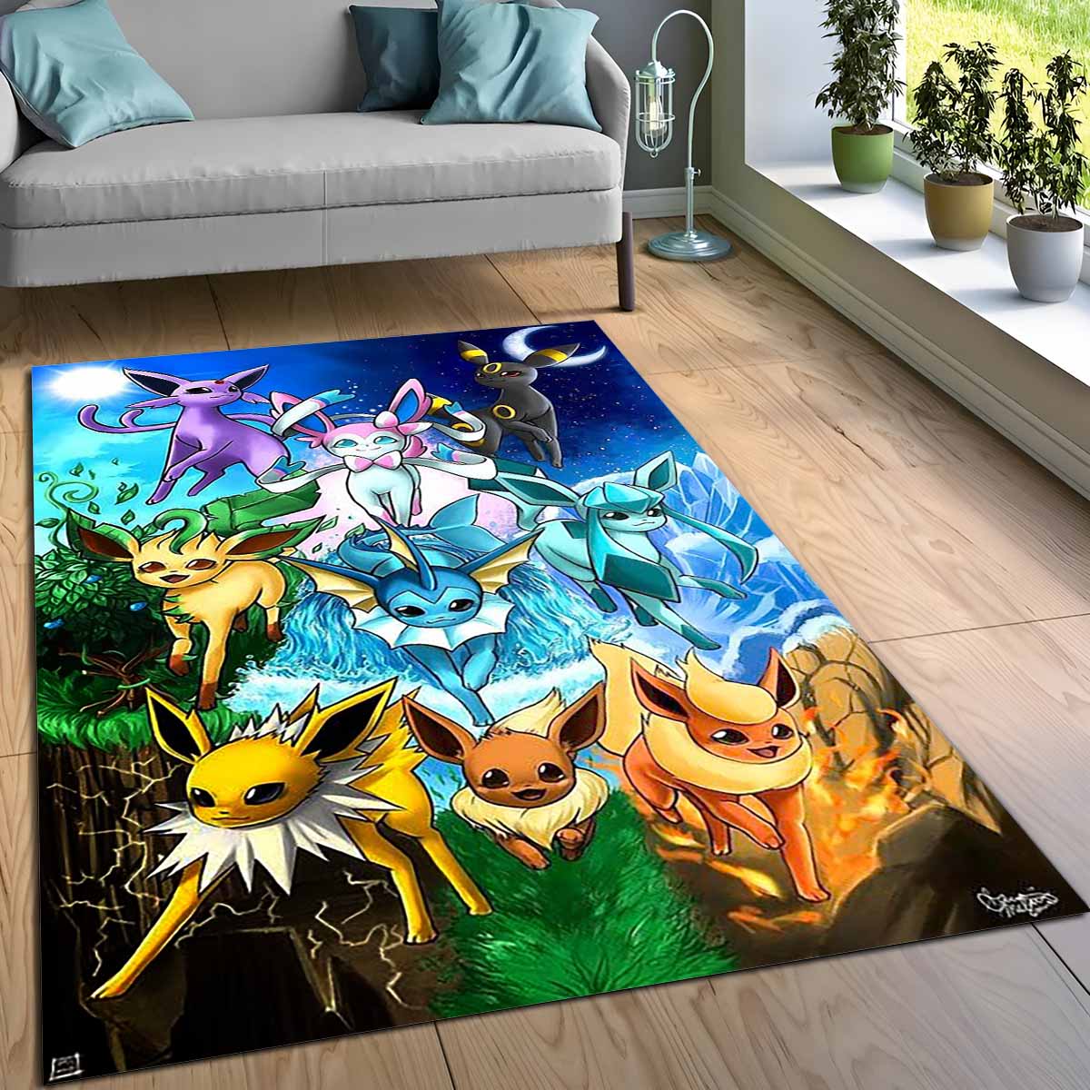 Evoli Entwicklung Pokmon Eevee Evolution Pokemon 11 Teppich, Hochwertiger Nerd Teppich für leidenschaftliche Sammler 5 evoli entwicklung pokmon eevee evolution pokemon 12 teppich