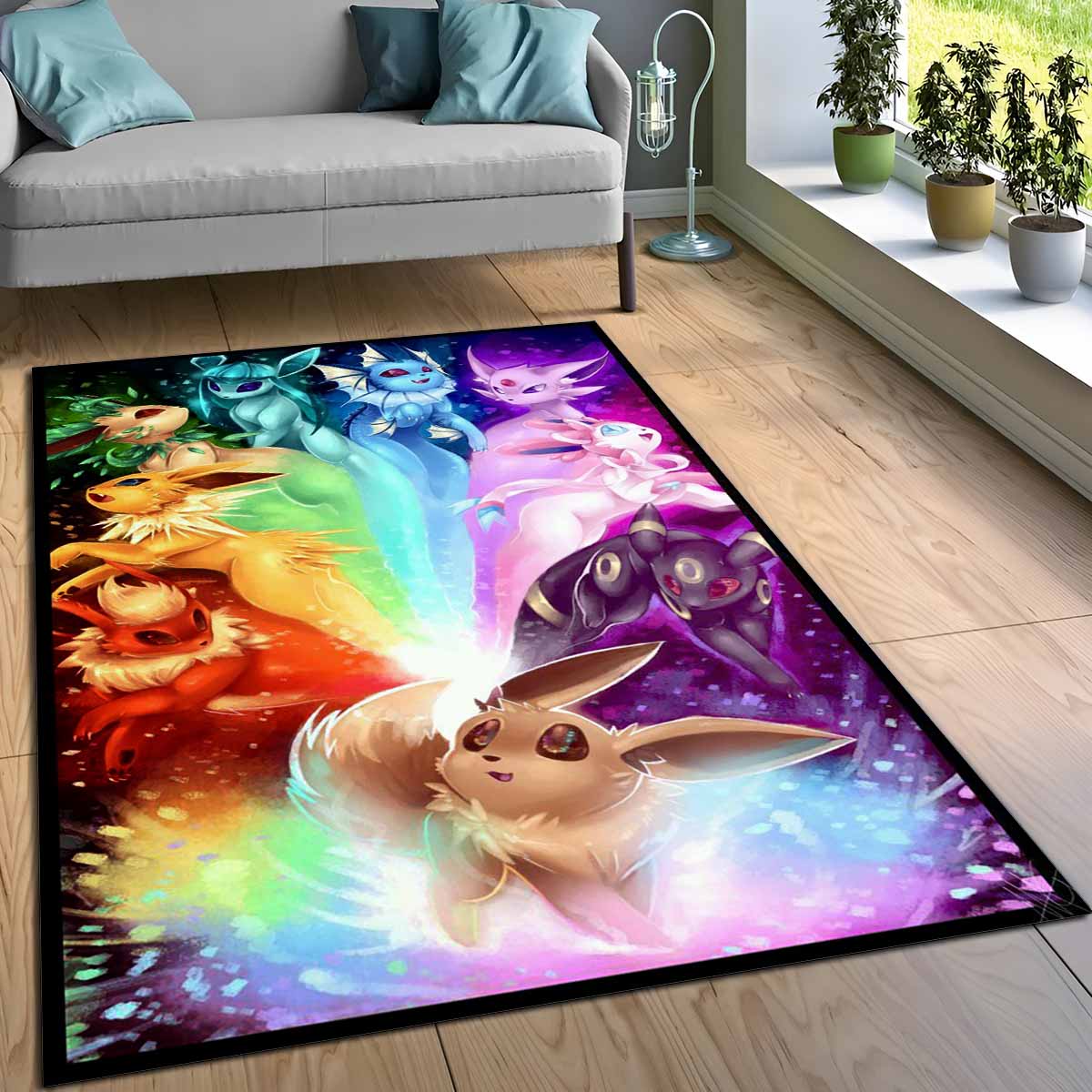 Evoli Entwicklung Pokmon Eevee Evolution Pokemon 3 Teppich, Kultiges Gaming Dekoration Element für echte Fans evoli entwicklung pokmon eevee evolution pokemon 3 teppich
