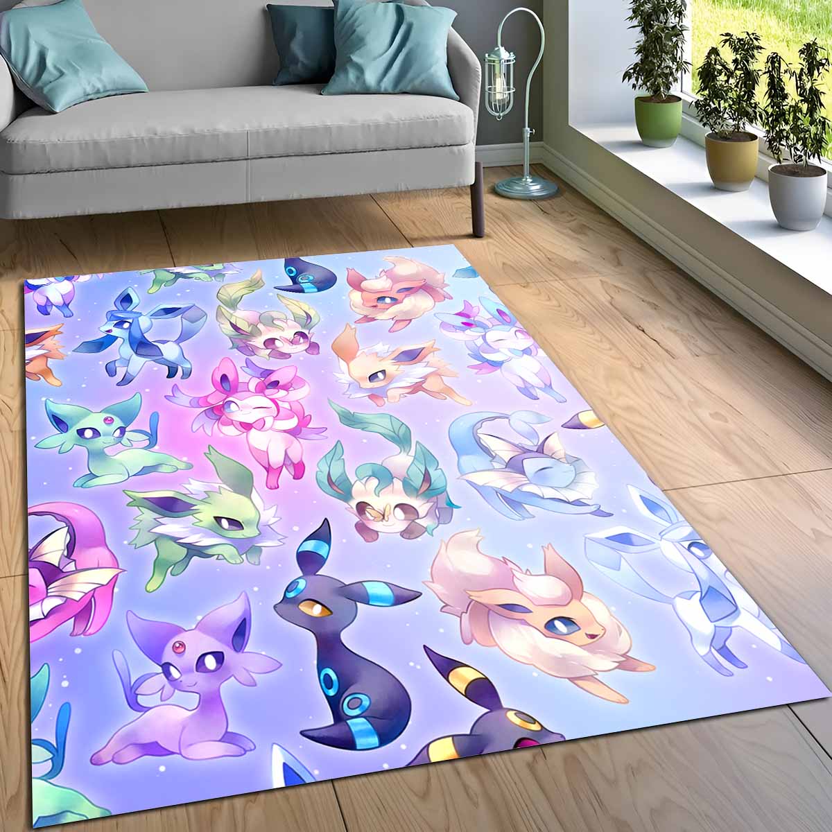 Evoli Entwicklung Pokmon Eevee Evolution Pokemon 4 Teppich, Sammlerstück Merchandise Teppich mit hoher Knotendichte 5 evoli entwicklung pokmon eevee evolution pokemon 5 teppich