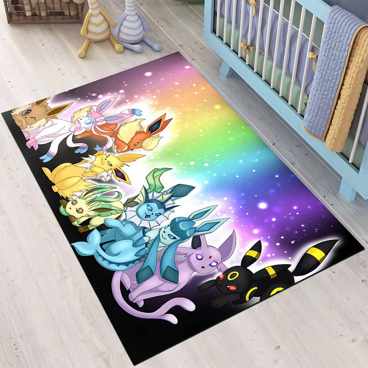 Evoli Entwicklung Pokmon Eevee Evolution Pokemon 6 Teppich, Kratzfest und tierhaarsicher für langanhaltende Freude evoli entwicklung pokmon eevee evolution pokemon 6 teppich