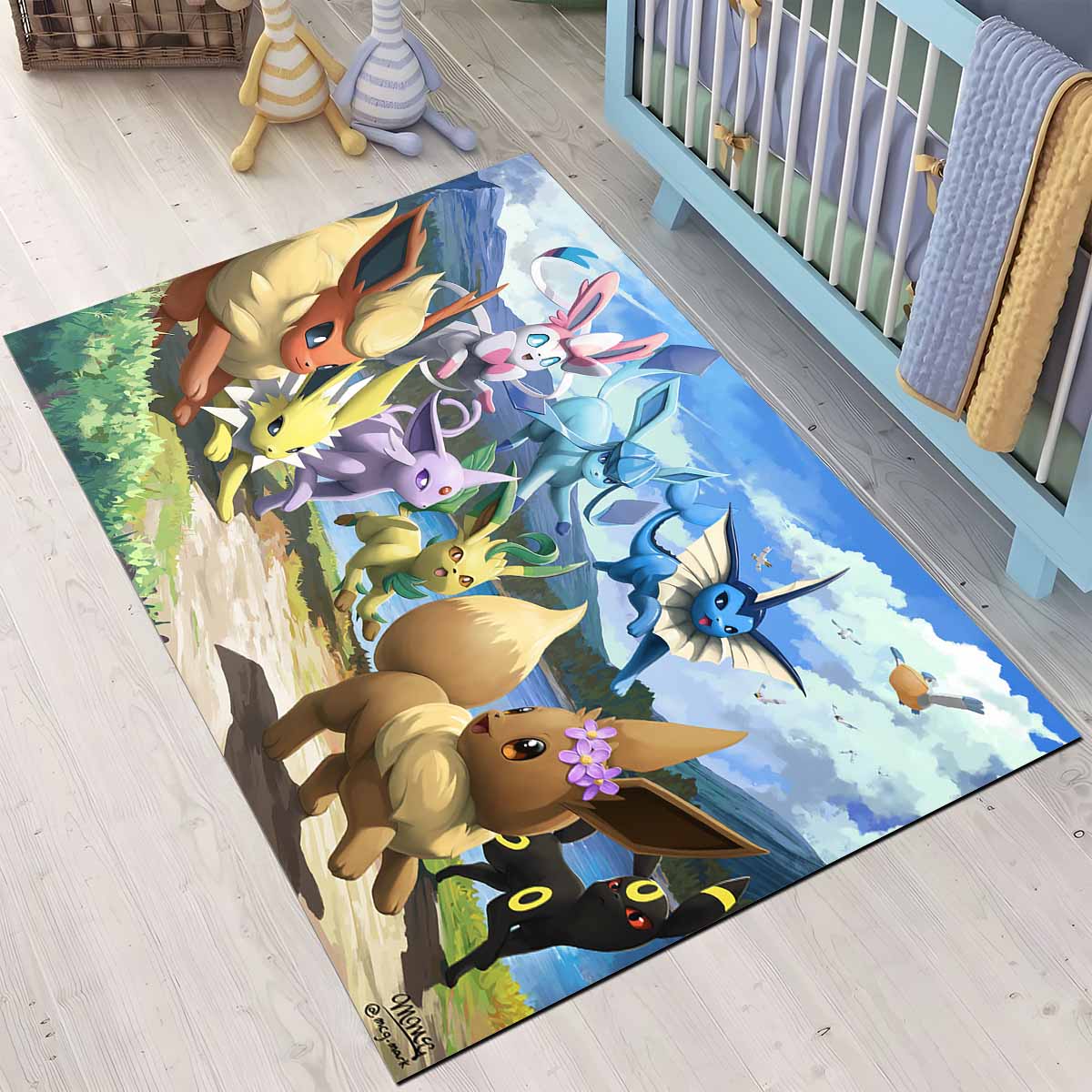 Evoli Entwicklung Pokmon Eevee Evolution Pokemon 7 Teppich, Farbechter Manga Teppich schadstoffgeprüft nach Öko-Tex 5 evoli entwicklung pokmon eevee evolution pokemon 8 teppich