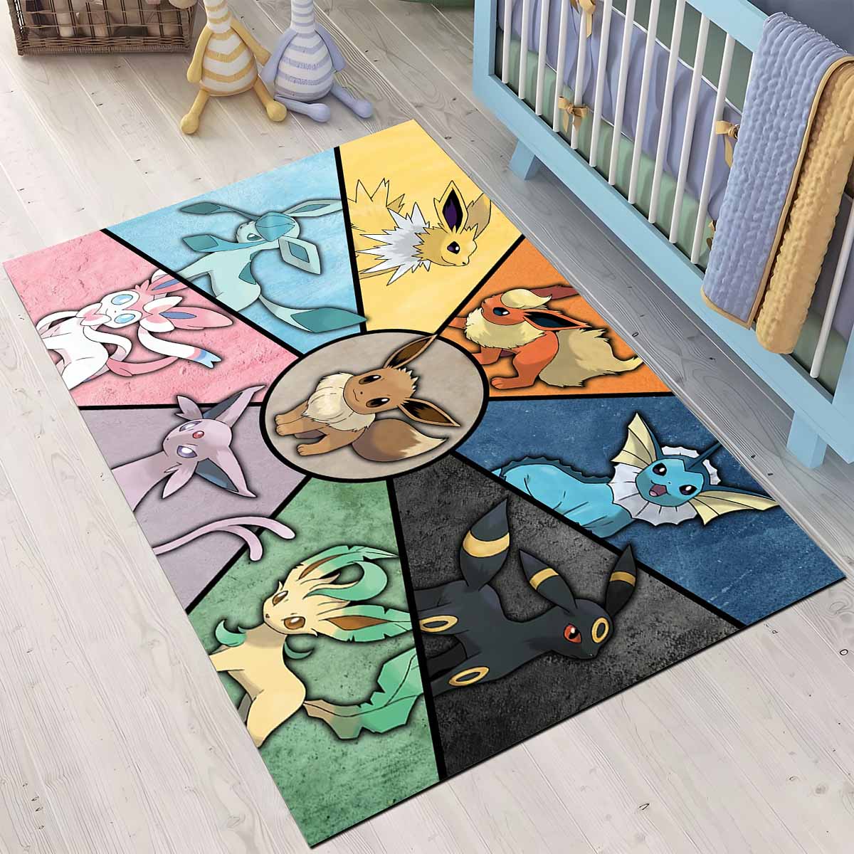 Evoli Pokmon Eevee Pokemon Teppich, Premium Anime Gaming Merch für das Jugendzimmer 5 evoli entwicklung pokmon eevee evolution pokemon 9 teppich