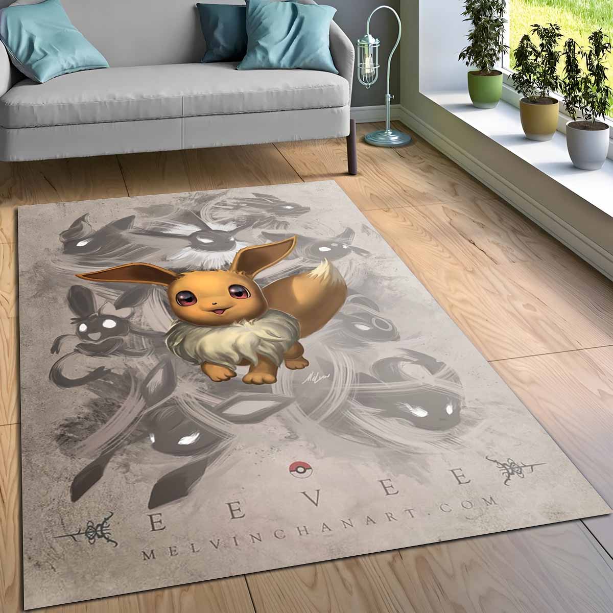 Evoli Pokmon Eevee Pokemon 2 Teppich, Dicker Kuschelteppich für die gemütliche Fanecke 5 evoli pokmon eevee pokemon 3 teppich