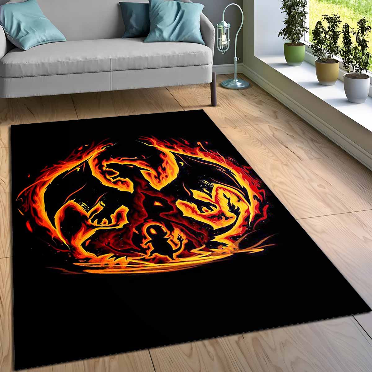feuer glurak pokmon fire charizard pokemon teppich